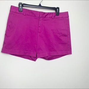 Banana Republic Hampton Sateen Shorts Berry Size 8